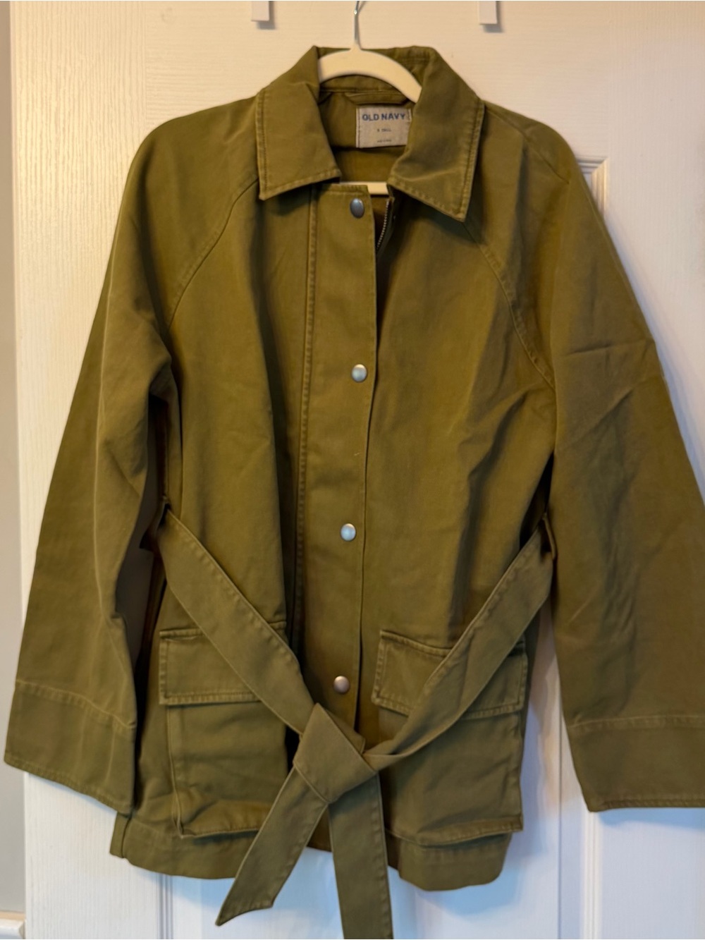 Old Navy Olive Green Utility Jacket with Collar